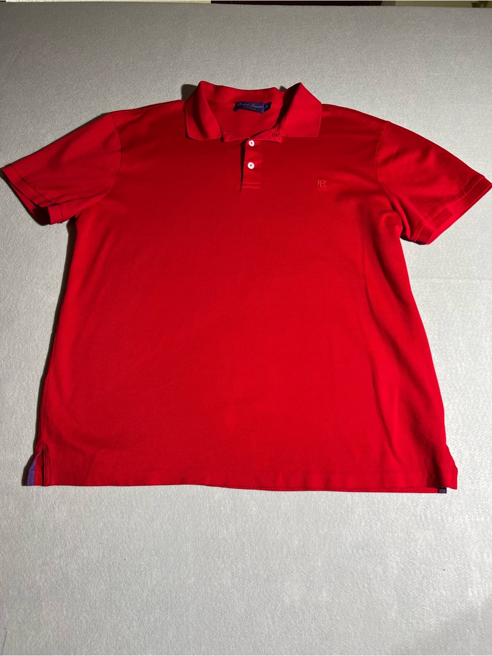 Red Polo Shirt by Ralph Lauren Polo Purple Label - Classic Short Sleeve. Size XL